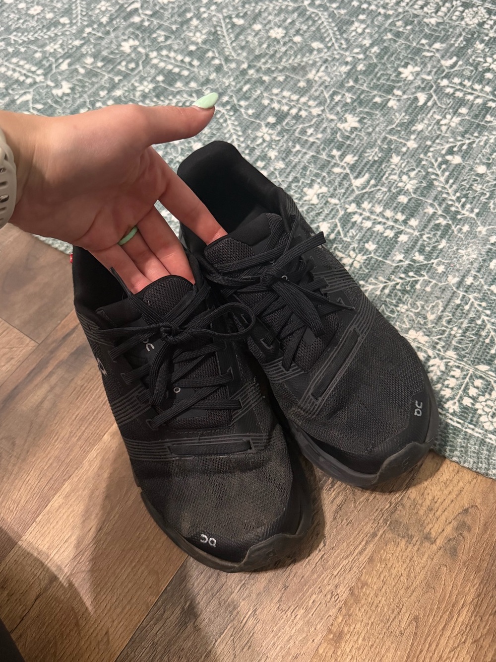 On Cloud Running Shoes Cloudgo Womens 8.5 Black - Picture 7 of 10